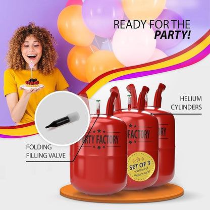 Party Factory – 4x Helium Tank - Image 2