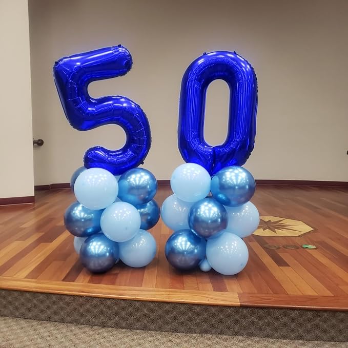 Number Balloons Blue 5 Balloon 40 inch - Image 3