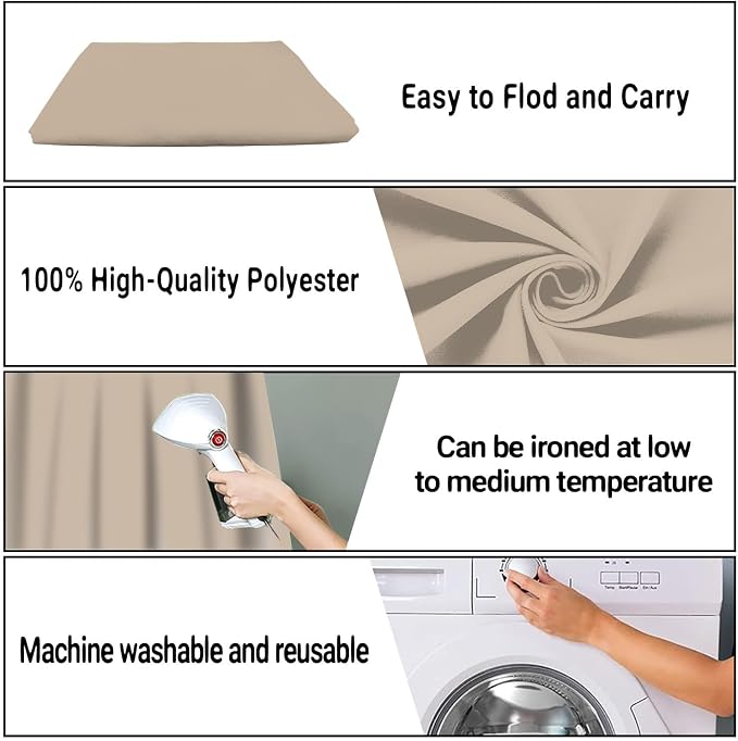 Beige Photography Backdrop for Photoshoot, Fabric 5x7ft | Polyester Studio - Image 7