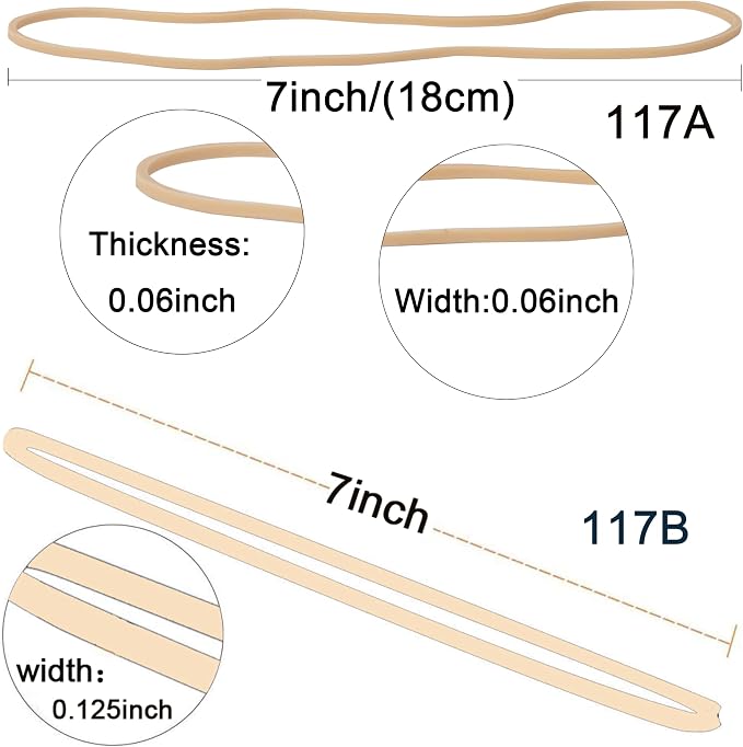 Rubber Bands for Balloon Arches, Long Large, Size 117A, Size 117B | 0.5lbs - Image 2