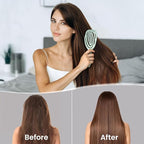 AIMIKE Hemp-Relax Detangler Hair Brush, Eco-Friendly Detangling Brush for Wavy Straight Hair, Vented Hairbrush w/Soft Bristles, Glide Through Tangles with Ease for Women, Kids, Wet & Dry Hair