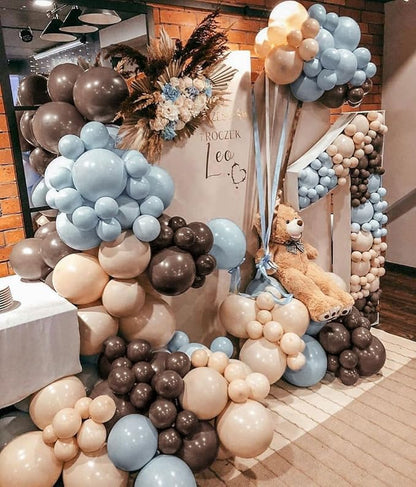 Dark Brown Balloons Double Stuffed Balloon Garland Arch Kit Different Sizes - Image 5