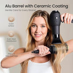 AIMIKE Round Brush for Blow Out, Large Round Hair Brush with Nano Thermal Ceramic Tech, Quick Blow Drying & Styling, Volumizing Blowout Brushes for Women Long Hair, 2.1 in Barrel (Not-electric)
