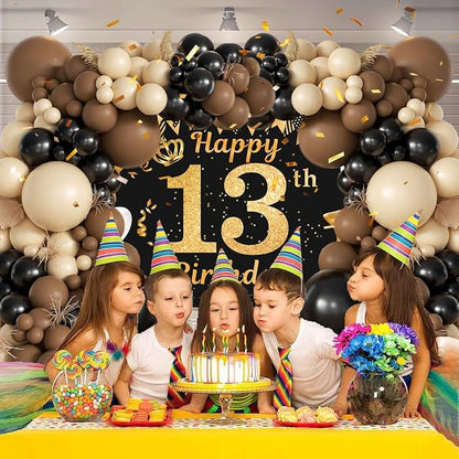 MEBAY Black Brown Nude Balloon Garland Arch Kit, Wild West Country Birthday - Image 3