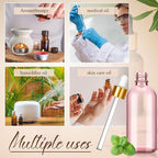 Lallisa 48 Pcs Glass Dropper Bottles with Eye Dropper Dispensers Lab Dropping Bottles with 4 Pcs Long Pipettes 4 Funnel and 80 Label for Travel Cuticle Massage Essential Oils Perfume (Pink,4 oz)