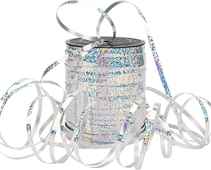 600 Yards Curling Ribbon, Balloon String Roll Ribbon and Bows by Laviria