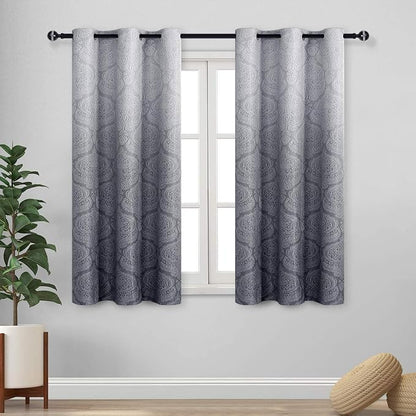 DWCN Grey Ombre Blackout Curtains by DWCN