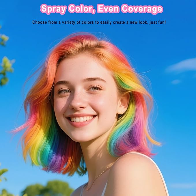 Temporary Hair Color Spray, Temporary Hair Dye Washable & Non-Sticky for Kids Women Men, Gentle Formula Hair Color Dye Pomades Natural Hair Dye for Halloween, Cosplay, Party Makeup(Blue)