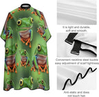 Professional Anti Static Hair Cutting Cape with Elastic Buckle, Waterproof Salon Cape for Coloring/Perming/Styling
