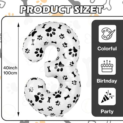 40 Inch Dog Foil Birthday Balloons - Image 2