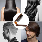 Travel Folding Hair Brush, Collapsable Portable Pocket Boar Bristle Hair Brush for Thin Thick Hair, Mini HairBrushfor Men Women Kids Thick Thin Curly Straight Wet Dry Hair Restore Shine Fold x1 Amber