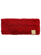 C.C Children's Kids' Winter Warm Cable Knit Fuzzy Lined Ear Warmer Headband