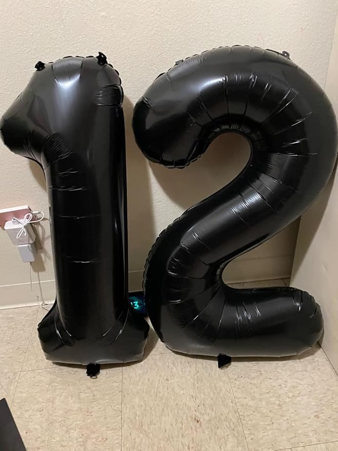 40 inch Number Balloon 0-9 Black Large Number 22 Balloons, Digital Balloons - Image 4