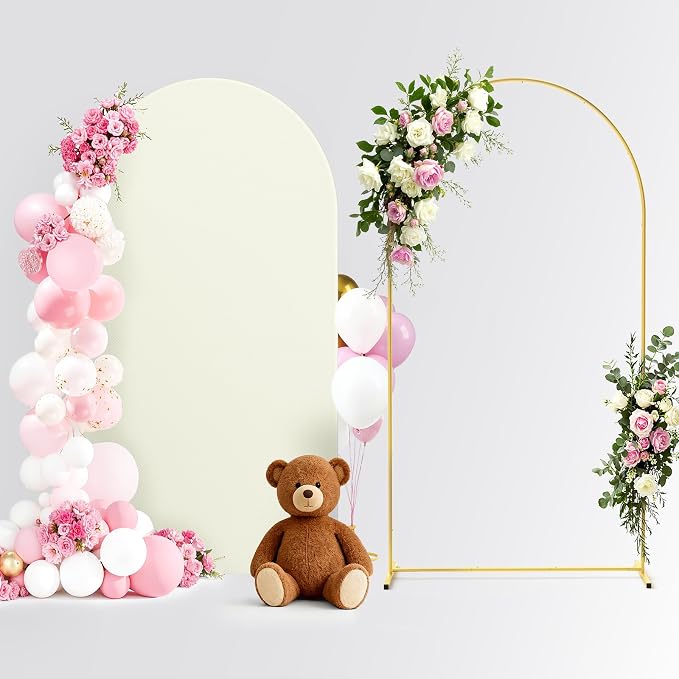 Pureegg Arch Backdrop Stand and Cover Set, 7.2 ft, Celebrations, Easy Assembly by Pureegg