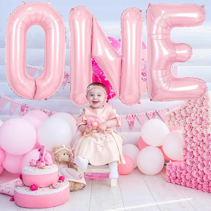 Pink Letter H Balloons, 40 Inch H Letter Balloon Light Pink, A to Z Alphabet - Image 4