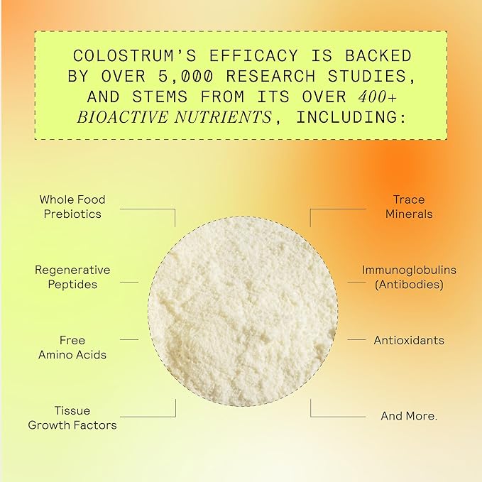 ARMRA Colostrum™ Powder | Arctic Chai | Gut Health & Bloating | Skin & Hair | Immunity | Keto, Gluten & Fat-Free | 30 Servings