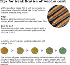 Massage Wooden Comb,Wood Wide Tooth Hair Comb, Scraping Scalp Massage,Handheld No Static Head Tool,1 Pieces.