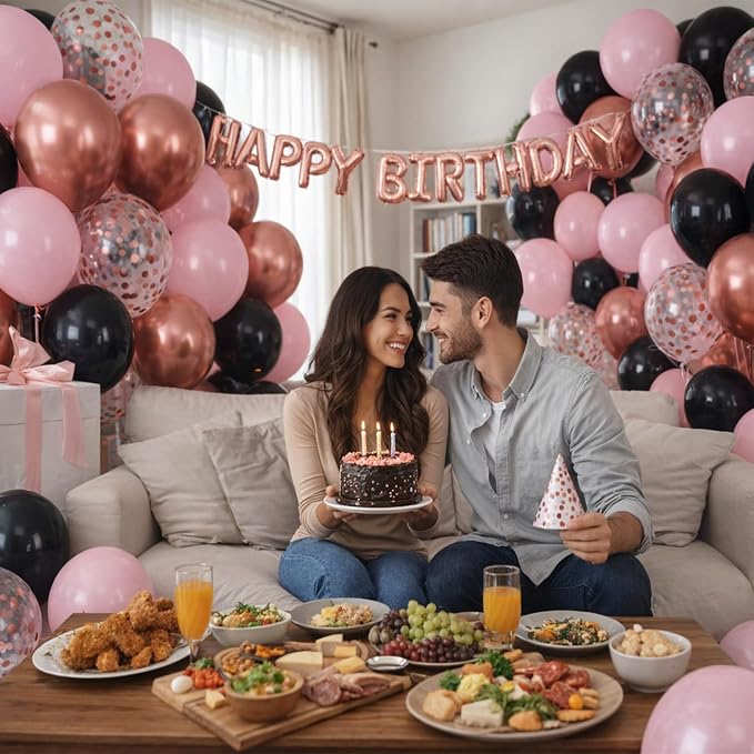 60-Pack 12-Inch Confetti Latex Balloons - Image 7