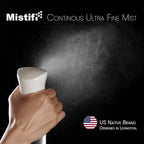 Mistifi Continuous Mist Spray Bottle – Ultra Fine Refillable Water Mister for Hair, Plants, Cleaning, Skincare, Salon & Home Use –(350ml 1Pc, White bottle)