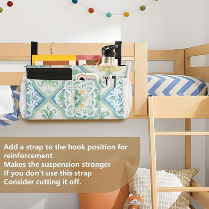Bedside Caddy Metal Frame Hanging Organizer Bunk Bed Dorm Accessories Hook And - Image 6