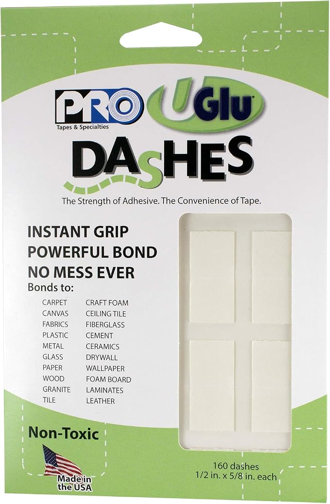 PRO Tapes & Specialties 306UGLU600 UGlu Dash Sheets, 1/2 in. x 5/8 in. dashes / by ProTapes%C2%AE