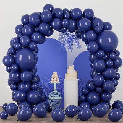 Voircoloria 90pcs Navy Blue Balloons Garland Arch Kit, 18 12 10 5 Inch | by Voircoloria