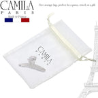 Camila Paris CP3230 French Hair Clip for Women, Narrow, Strong Hold Grip Double Teeth Girls Hair Claw Clips Jaw, Fashion Durable Styling Hair Accessories for Women, Made in France