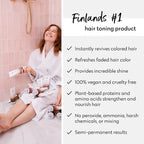 FOUR REASONS Hair Color Shampoo (8 Colors) - Sulfate Free Rich Brown Hair Toner - Color Depositing Shampoo for Color Treated Hair, Vegan, 8.45 Fl Oz (Chocolate/Brown)