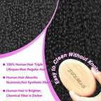 Aomllute 36 Inch Lace Front Wig Human Hair Pre Plucked 200 Density 13x4 HD Deep Wave Lace Frontal Wigs Human Hair with Baby Hair Curly lace front Wigs for Women Natural Black