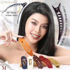 RC ROCHE 6 Pcs Flat Claw Hair Clips for Women Lay Down Barrettes No Crease Side Slide Thick Long Hair Duckbill French Against Head Jaw Claw Styling Clamp, Medium Classic