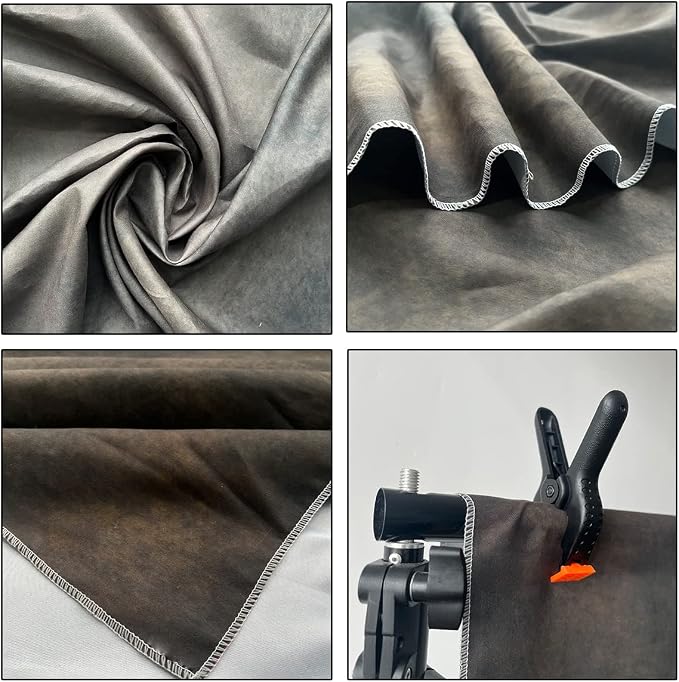 6x9ft Dark Brown Mottled Texture Photography Backdrop - Image 4