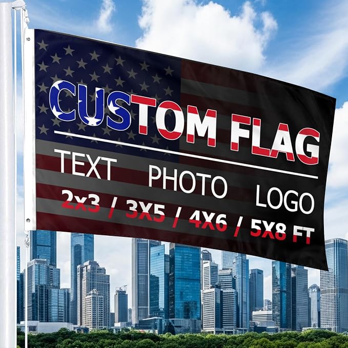 Custom Flag 3x5 Ft Outdoor, Personalize Print Your Own Text/Photo/Logo - Image 4