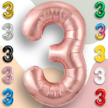 Black Number 0 to 9 Mylar Balloon 40 Inch - Image 5
