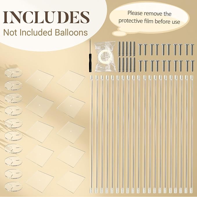 10 PCS Acrylic Balloon Stands for Table Centerpieces 15.75/31.5" Height | - Image 3