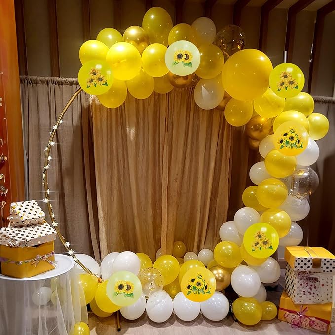 Sunflower Yellow Gold Balloons - Image 5