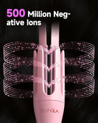 Automatic Curling Iron,1 1/4 Hair Curler with 3 Temperatures, 10S Fast Heating, 2-Way Rotation, 30 Min Auto Shut-Off, 500 Million Ionic, Anti-Scald-Tangle for Long Hair