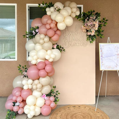 Awenztech 110pcs Dusty Pink Balloon Arch Garland Kit 18 12 10 5 inch | Wedding - Image 9