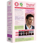 Vegetal Bio Colour Burgundy 150g, 100% Herbal and Organic Hair Color, Ammonia-Free, PPD-Free, Semi-Permanent Dye for Men and Women, Protects UV and Maintains Luster, Complete Kit Included