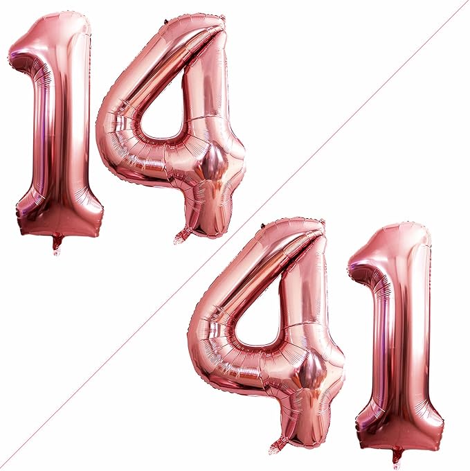 Number 14 Balloons for 14th Birthday Sweet 14 Party Decorations, 42 Inch Jumbo by GOER