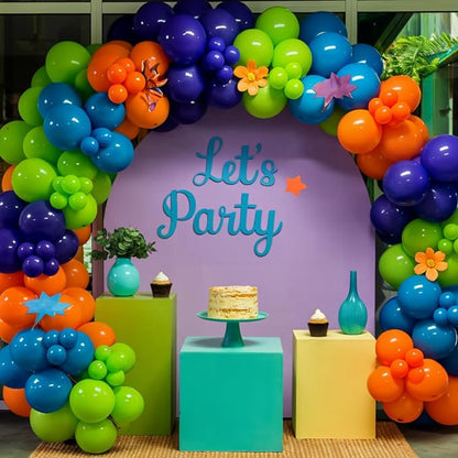 Blue Green Orange Balloons - Image 4