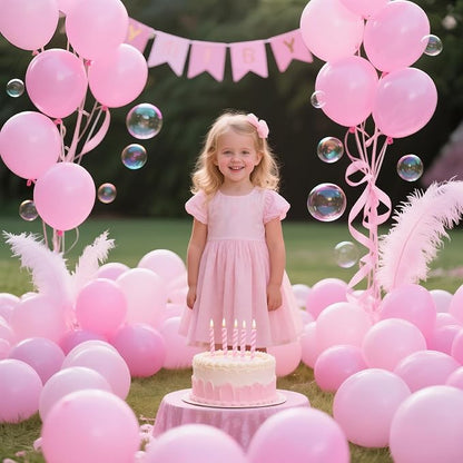 200pcs Light Pink Balloons 5 Inch, Small Mini Latex Balloons - Image 7