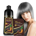 Fvquhvo Silver Gray Hair Dye Shampoo, Hair Color Shampoo for Women Men, Long Lasting Silver Grey Hair Dye, Champu Para Canas, Colors in Minutes, Easy to Use, 16.90 Fl Oz