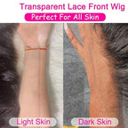 28 Inch Deep Wave Lace Front Wigs Human Hair 250% Density 13x6 HD Transparent Lace Frontal Wigs Human Hair Curly Wigs for Women Pre Plucked with Baby Hair Natural Color