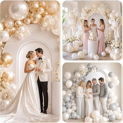 Pearl White Sand Balloons - Image 8