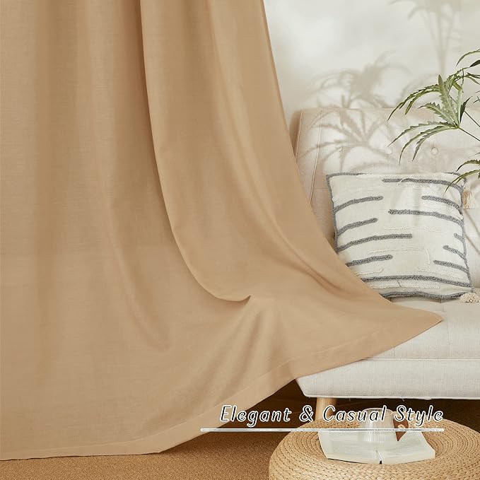 NICETOWN Thick Linen Burlap Curtains - Image 6