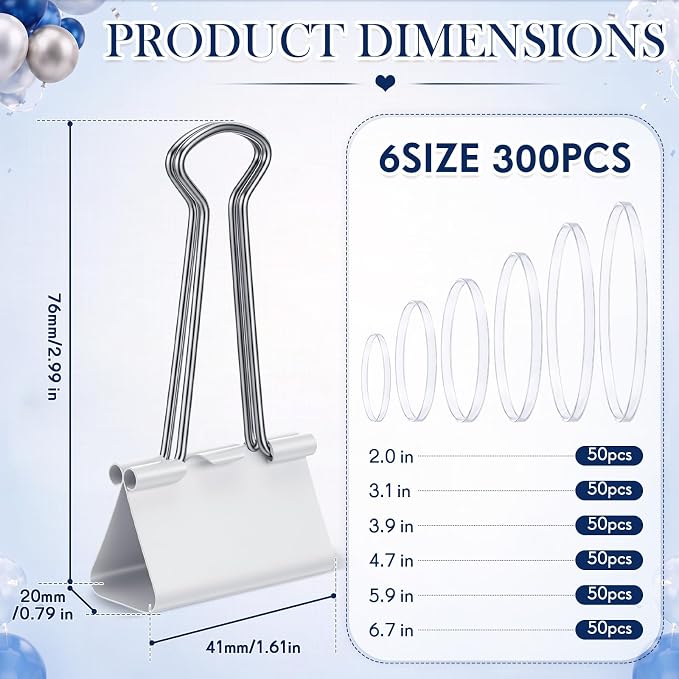 316 Pcs Balloon Garland Clip Kit - Image 2