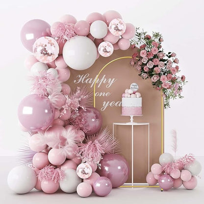 6.6FT Gold Metal Arch Backdrop Stand, Square Balloon Arch Stand Wedding Frame - Image 4