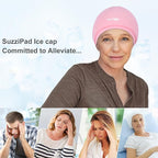 SUZZIPAD Chemo Cooling Cap, Cold Caps for Chemo, Cooling Cap for Chemotherapy for Head Discomfort, Chemotherapy Care for Women and Men, Pink