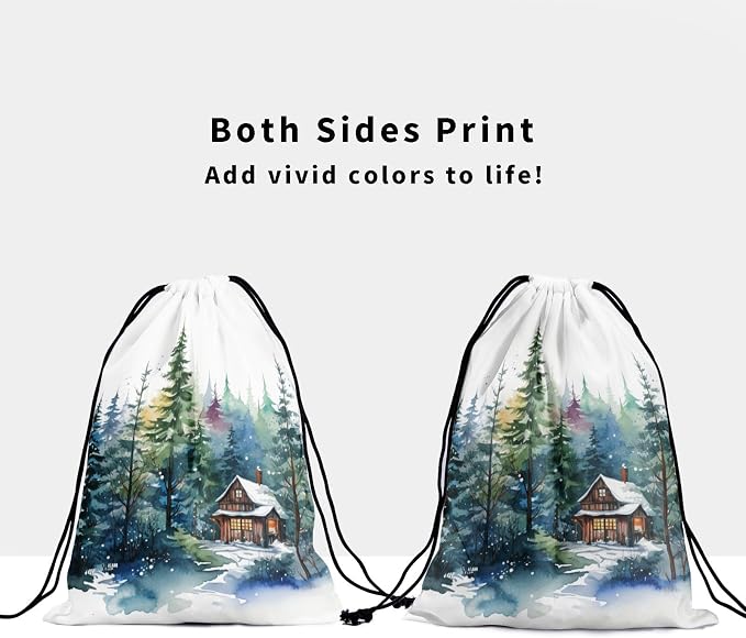 Watercolor Forest Tree Grip Bag - Image 3