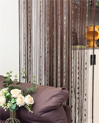 ave split 100cmX200cm Decorative Door String Curtain Beads Wall Panel Fringe - Image 5